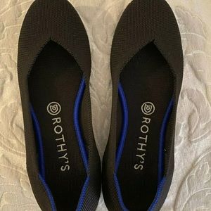 Rothy’s Black Flats Size 8